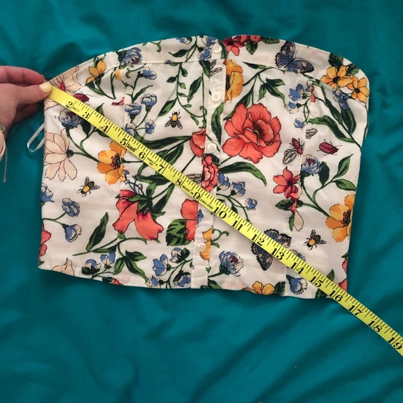 EUC Hollister Floral Tube Top Size M 🌼🌸🏵️ - Picture 8 of 9